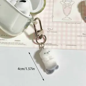 Cute 4cm Plush Sea Otter Keychain