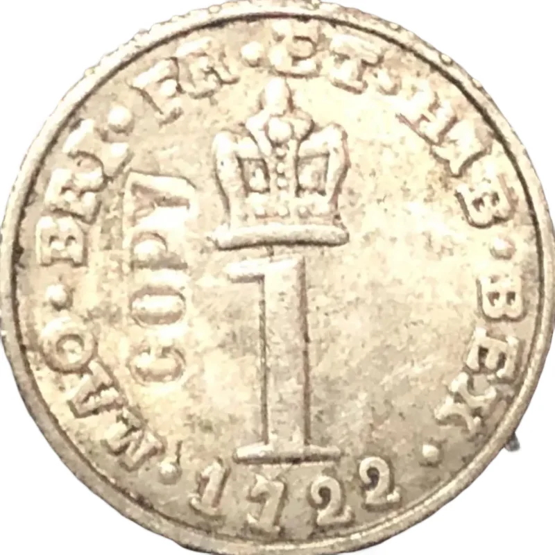 Vintage 1722 George III Coin Replica 1 Vintage 1722 George III Coin Replica