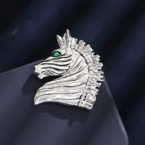 Elegant Silver Horsehead Brooch with Rhinestones 8 S6e60bc0134ff4f23ab1f725421a42040c 1