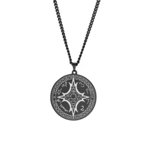 Mystical Stainless Steel Tetragrammaton Pendant 15 S6e7f153549884f799eb08e4d22a24436B