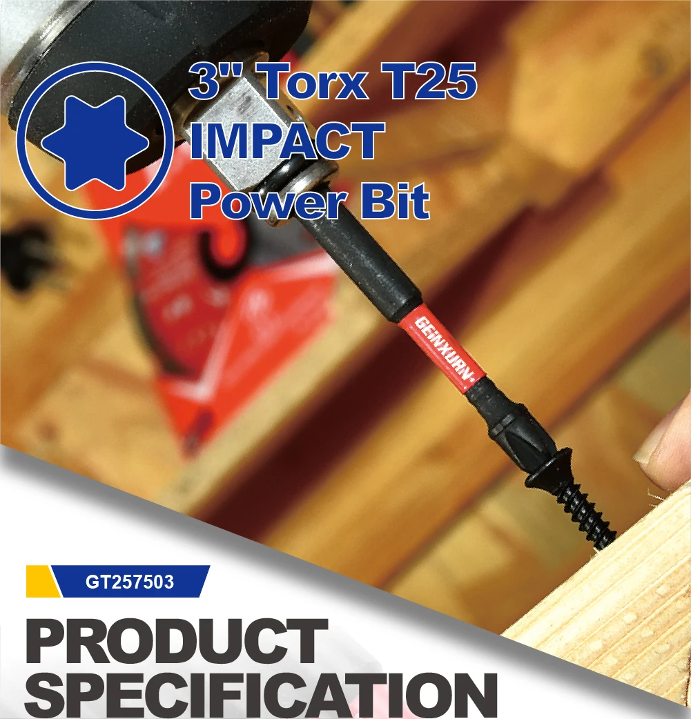 High-Impact T25 Torx Screwdriver Bit Set 6 High-Impact T25 Torx Screwdriver Bit Set - Image 6