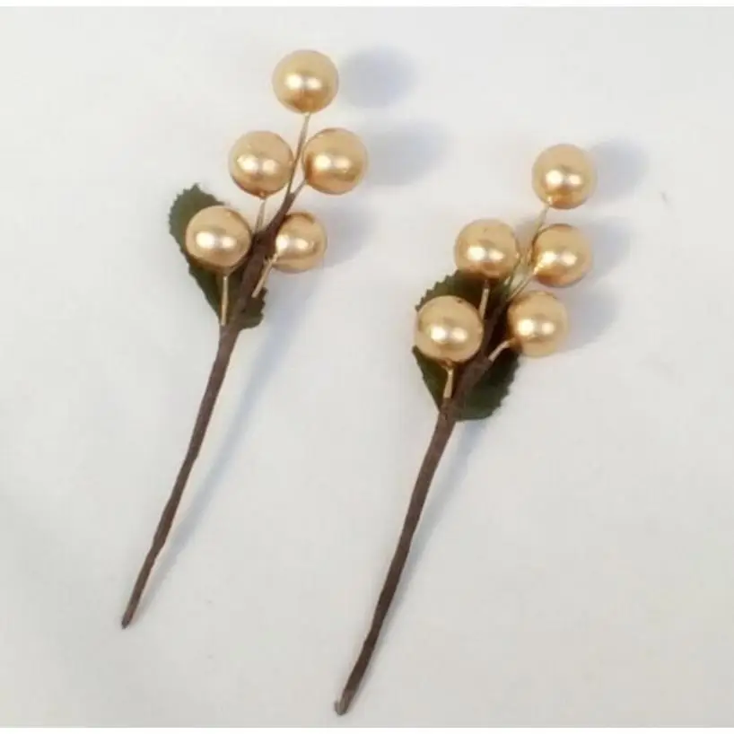 Festive Artificial Berry Decor Set (12mm, 6pcs) 3 Festive Artificial Berry Decor Set (12mm, 6pcs) - Image 3