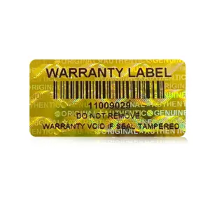 Gold Holographic Warranty Seal for Security 11 S6ee8ef4f8c6041b084315a52a082bc039