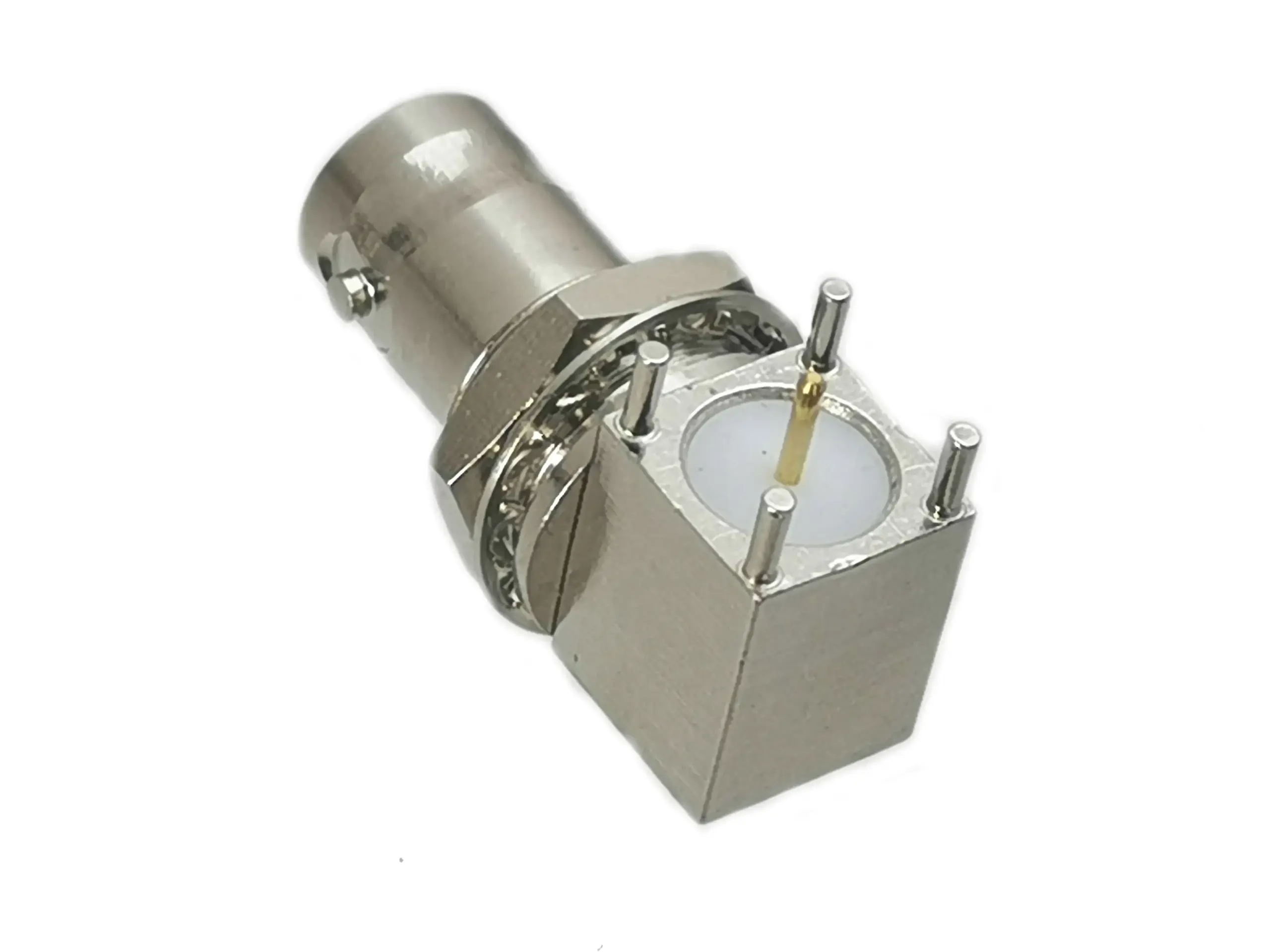 Set of 3 BNC Female Right Angle Connectors for PCB 4 Set of 3 BNC Female Right Angle Connectors for PCB - Image 4