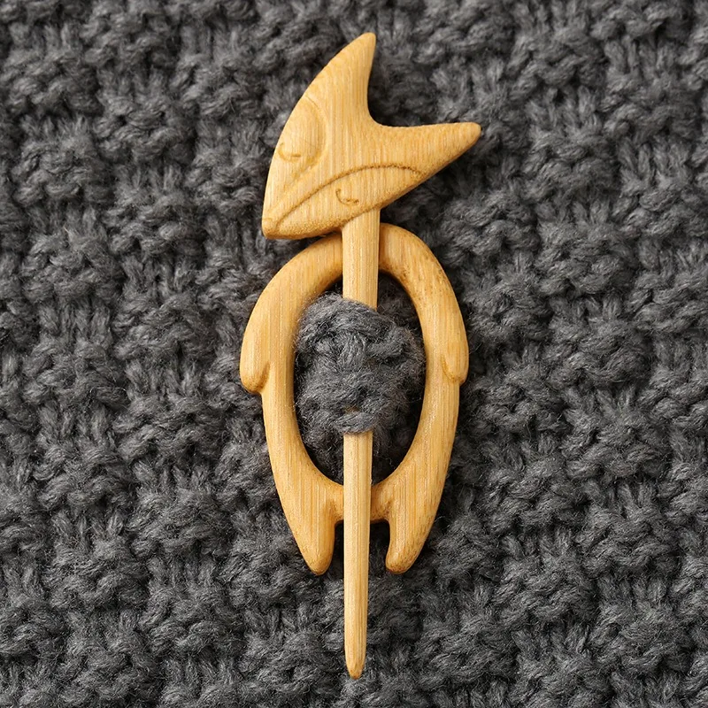 Wooden Brooch with Animal Motifs 4 Wooden Brooch with Animal Motifs - Image 4