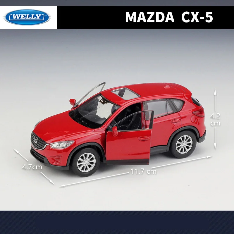 Red Mazda CX-5 Scale Model 1:36 3 Red Mazda CX-5 Scale Model 1:36 - Image 3