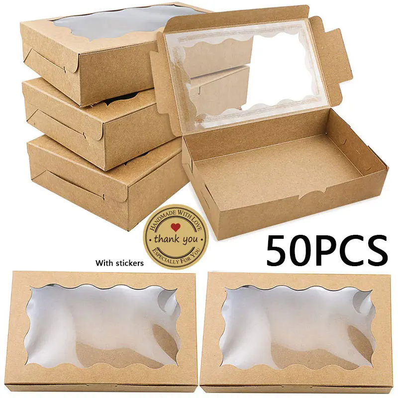Elegant Kraft Paper Gift Box with Window 7 Elegant Kraft Paper Gift Box with Window - Image 7