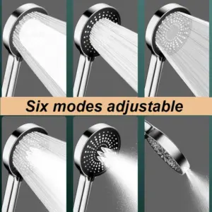 Large 15CM Shower Head with 6 Spray Modes 11 S6fafcaf1608041b0bfd83420626a207e3 1