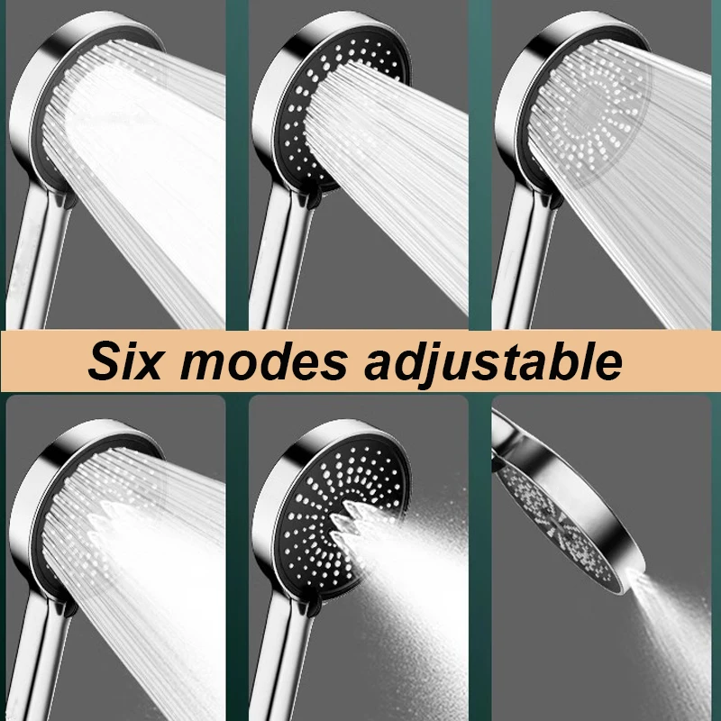 Large 15CM Shower Head with 6 Spray Modes 2 Large 15CM Shower Head with 6 Spray Modes - Image 2