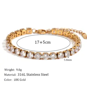 Stainless Steel Chain Bracelet for Women 19 S6fc5928f2dd1498489a824544672d491R