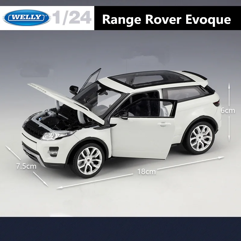 White Diecast Range Rover Evoque Model 1:24 Scale 4 White Diecast Range Rover Evoque Model 1:24 Scale - Image 4
