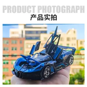 1:32 Blue Diecast Race Car Model with Sound and Light 15 S702c0e010da84faf8e5fe29894198e81M