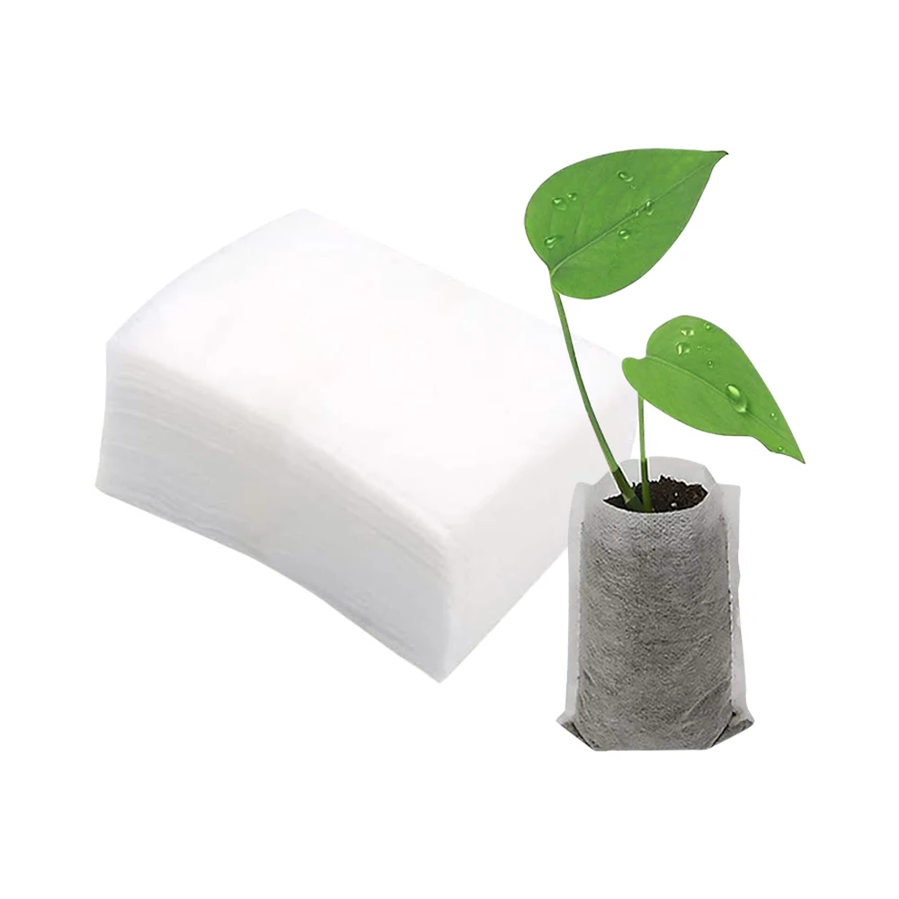 Eco-Friendly White Seed Nursery Bags Set of 200 2 Eco-Friendly White Seed Nursery Bags Set of 200 - Image 2