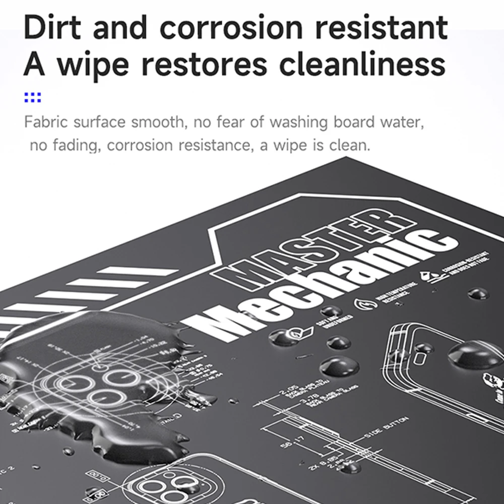 MECHANIC Silicone Repair Mat 600x350x1.8mm 5 MECHANIC Silicone Repair Mat 600x350x1.8mm - Image 5