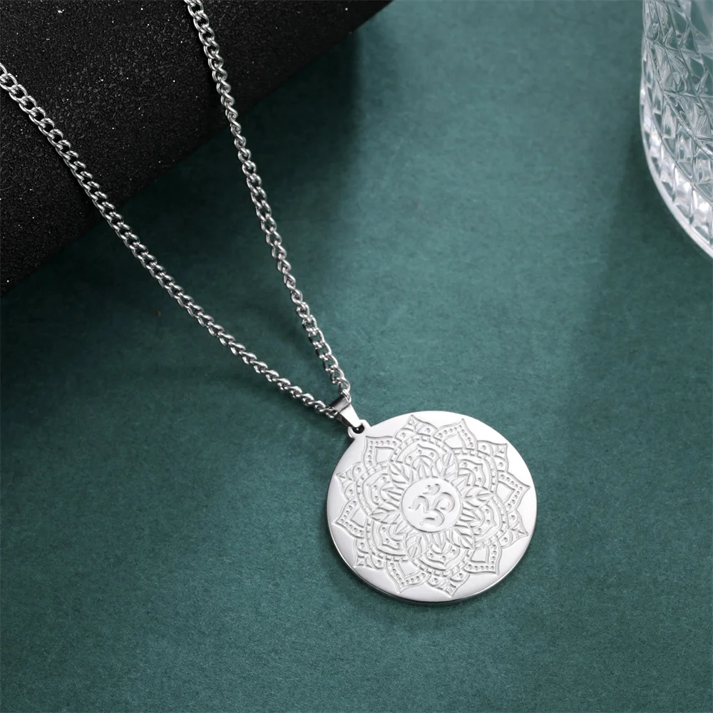 Stainless Steel Gold-Tone Pendant Necklace 7 Stainless Steel Gold-Tone Pendant Necklace - Image 7