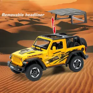 Vibrant Yellow Wrangler Rubicon Diecast Model 13 S70d6a2569eb74acaa4666e0c841f24c88