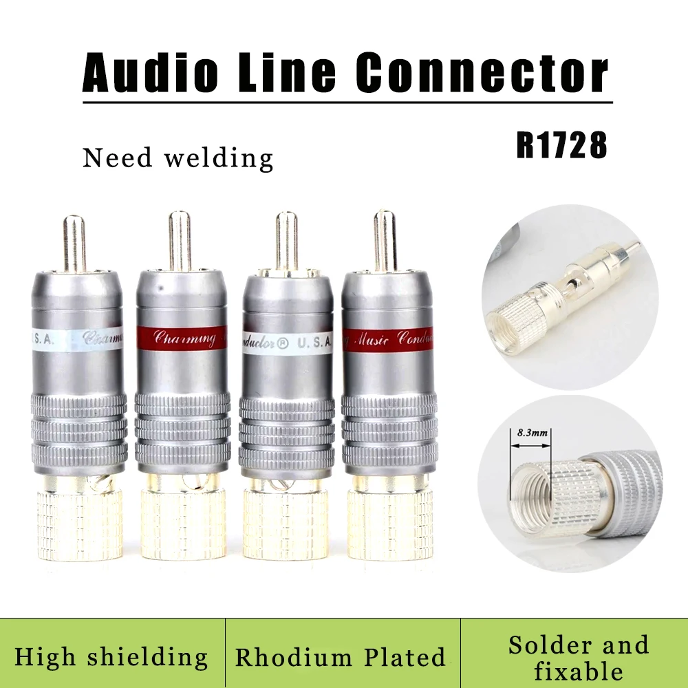 Gold-Plated RCA Connectors with Lotus Head Design 10 Gold-Plated RCA Connectors with Lotus Head Design - Image 10