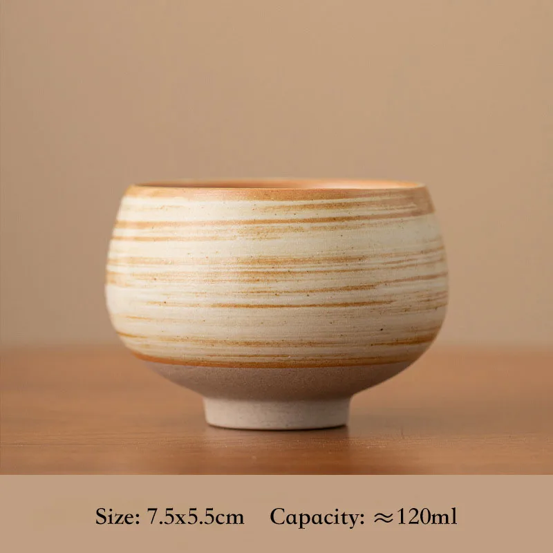 Handmade Japanese Ceramic Teacup 120ml 5 Handmade Japanese Ceramic Teacup 120ml - Image 5