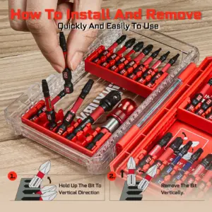 27-Piece Impact Screwdriver Bit Set with Case 12 S70f6ddf26c08487997a478c51c74c6c9b
