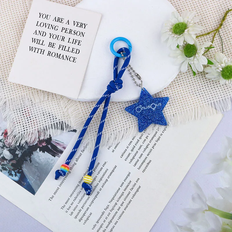 Colorful Glitter Star Keychain in Zinc Alloy 8 Colorful Glitter Star Keychain in Zinc Alloy - Image 8