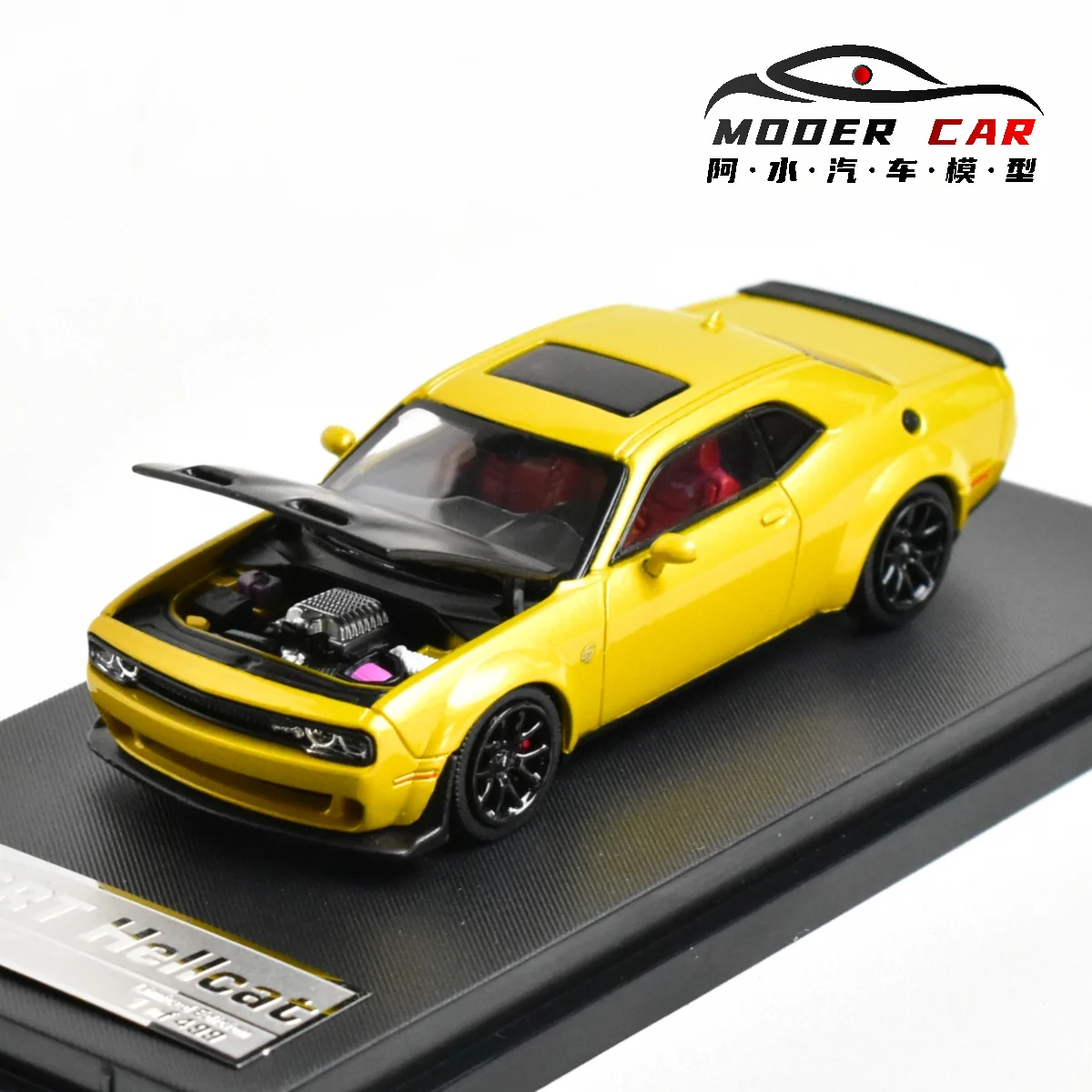 Yellow 1:64 SRT Hellcat Diecast Model 2 Yellow 1:64 SRT Hellcat Diecast Model - Image 2