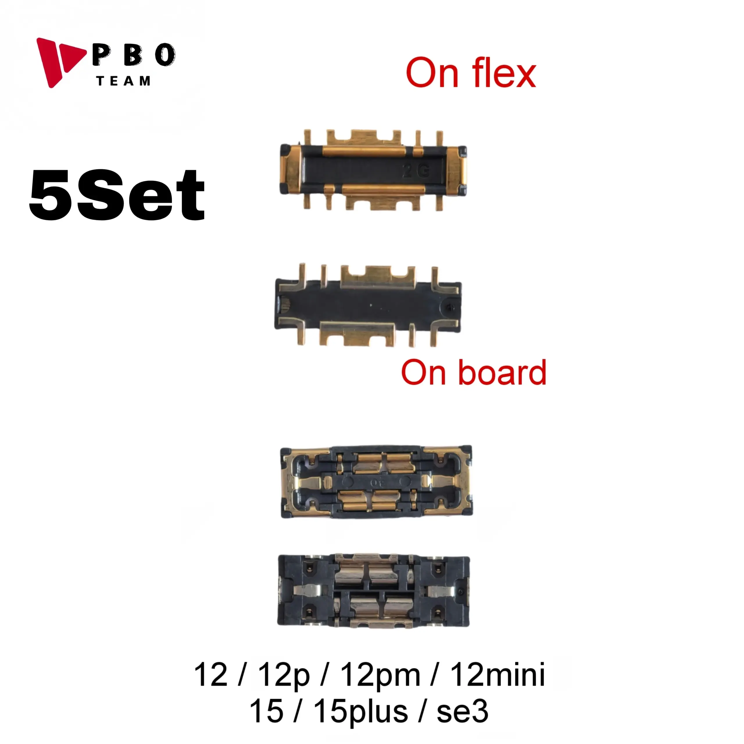 iPhone Battery FPC Connector Clips Set (5 Pieces) 3 iPhone Battery FPC Connector Clips Set (5 Pieces) - Image 3