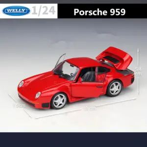White Diecast Porsche 959 Model 1:24 Scale 11 S7147149e2ce74524bc7cf2412303286ej