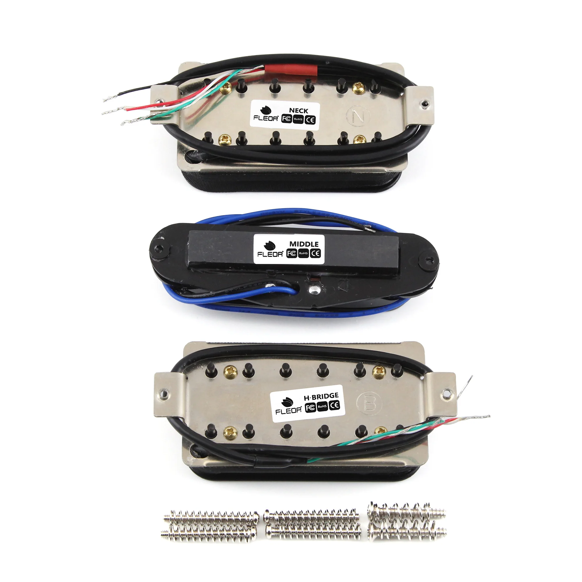 HSH Electric Guitar Pickup Set with 2 Humbuckers 4 HSH Electric Guitar Pickup Set with 2 Humbuckers - Image 4