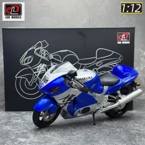 LCD diecast model 1:12 scale new Suzuki GSX1300R Hayabusa motorcycle alloy model static ornament collection