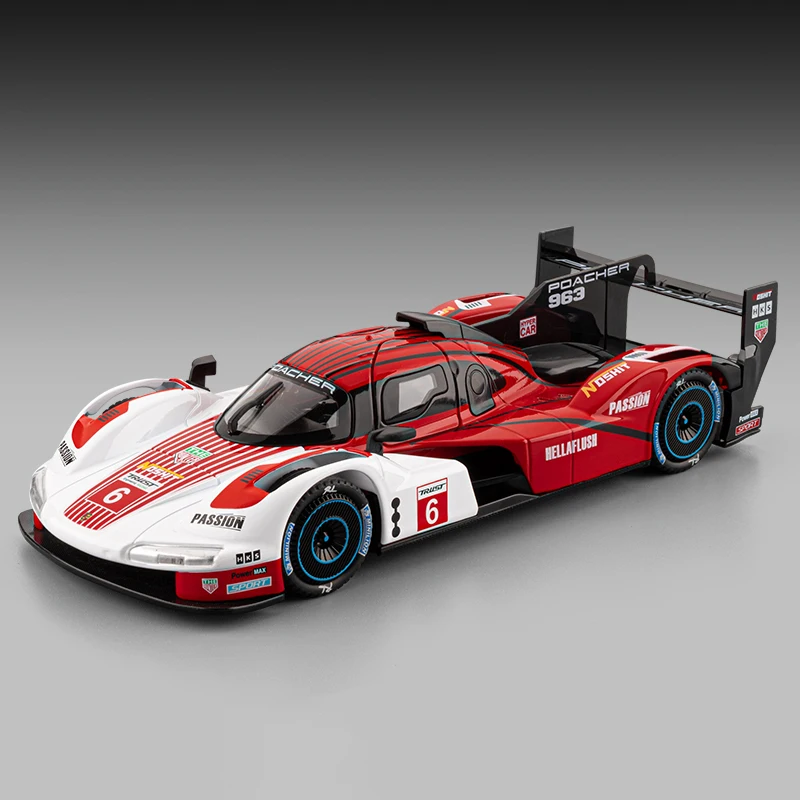 Red Porsche 963 Model Car Replica 1:22 Scale 7 Red Porsche 963 Model Car Replica 1:22 Scale - Image 7