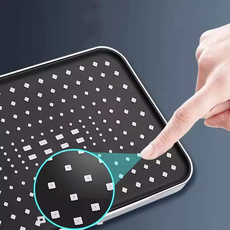 12-Inch Rectangular Rainfall Shower Head in Chrome 2 12-Inch Rectangular Rainfall Shower Head in Chrome - Image 2