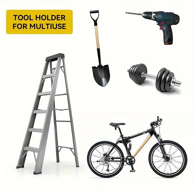 Wall-Mounted Garden Tool Organizer with Steel Capture 3 Wall-Mounted Garden Tool Organizer with Steel Capture - Image 3