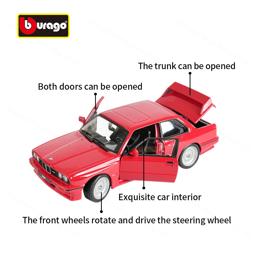 1988 BMW M3 E30 Die-Cast Model 1:24 Scale 2 1988 BMW M3 E30 Die-Cast Model 1:24 Scale - Image 2