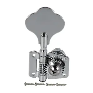 Vintage Open Gear Bass Tuning Peg in Chrome or Black 16 S72eb2b755aa34b47b1036823fdfec7d0R