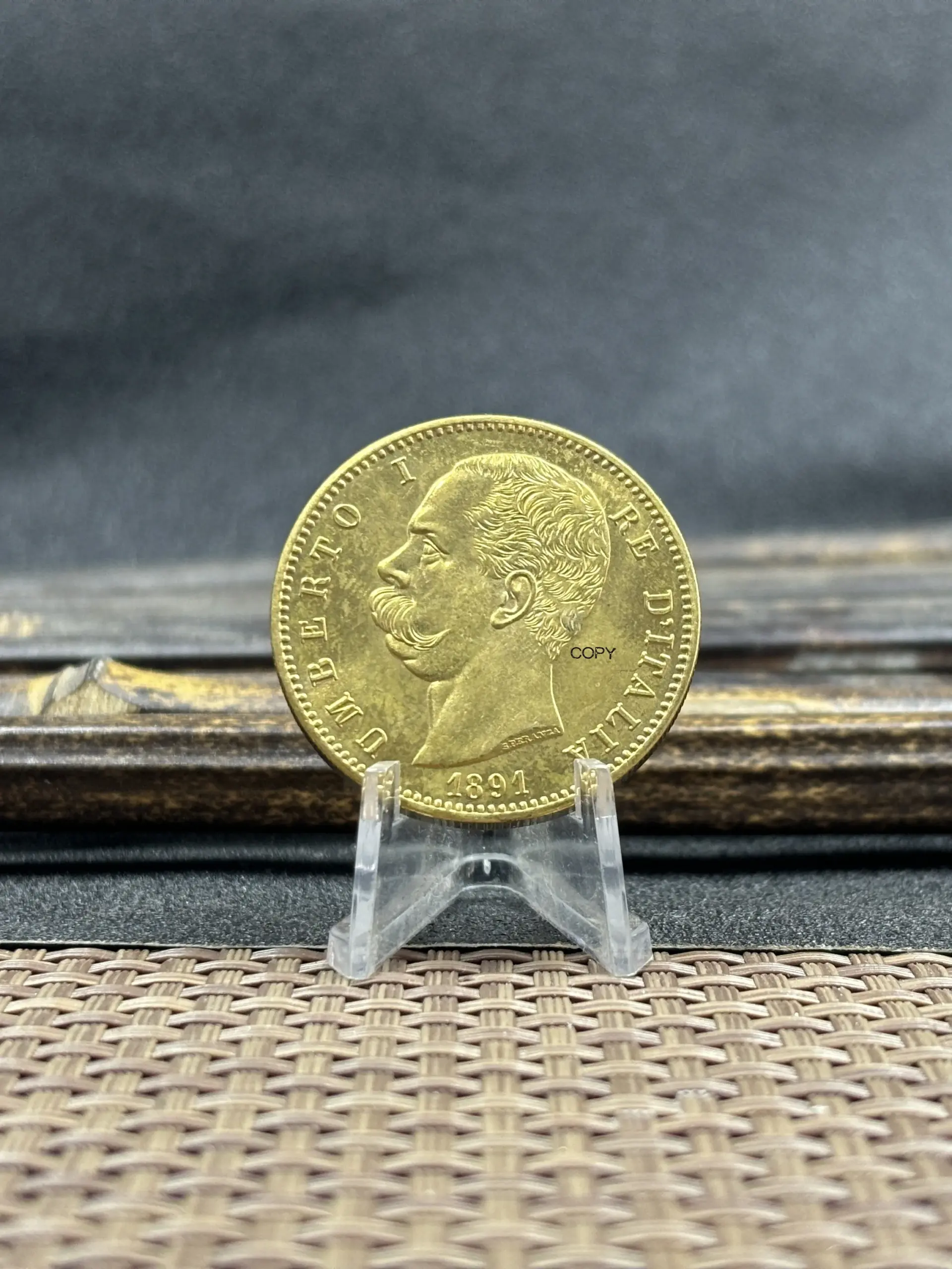 Italy 1891 Umberto I Vintage Medal Replica 3 Italy 1891 Umberto I Vintage Medal Replica - Image 3