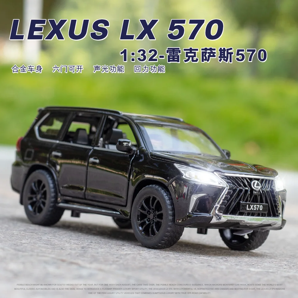Dark Blue Lexus LX 570 Diecast Model 1:32 Scale 2 Dark Blue Lexus LX 570 Diecast Model 1:32 Scale - Image 2