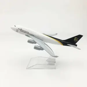 UPS Boeing 747 Model Replica 16cm Collectible 9 S73712a81452c4f9e8ec8a6ff50d69773g