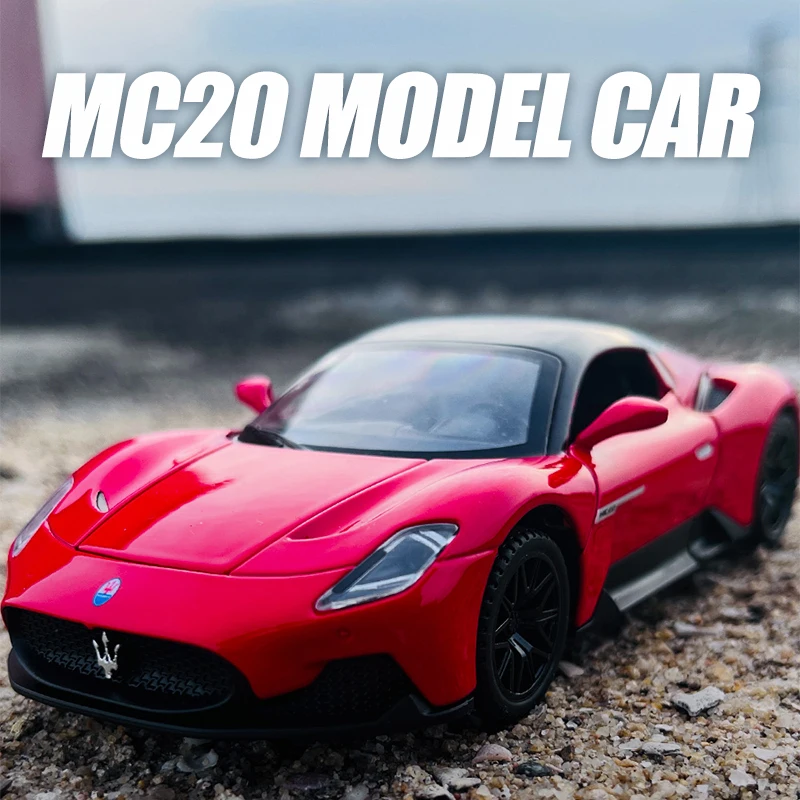1:32 Maserati MC20 Diecast Model in Blue 4 1:32 Maserati MC20 Diecast Model in Blue - Image 4