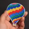 Rainbow Hot Air Balloon Patch Set of 5