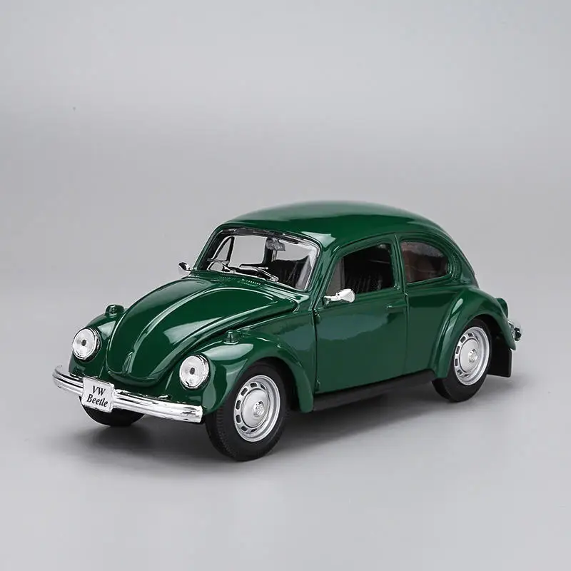 Maisto 1:24 Green Beetle Diecast Model 2 Maisto 1:24 Green Beetle Diecast Model - Image 2