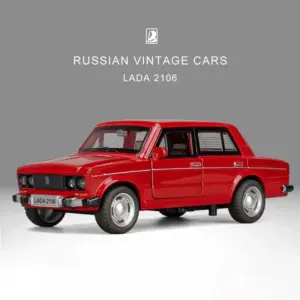 Vintage Russian LADA 2106 1:32 Diecast Model 7 S73e624a5b9ae4800bdf639a9e317c644C