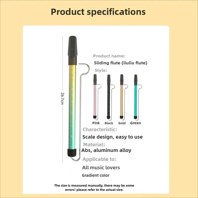 Vibrant 32cm Metal Slide Whistle in Multiple Colors 6 Vibrant 32cm Metal Slide Whistle in Multiple Colors - Image 6