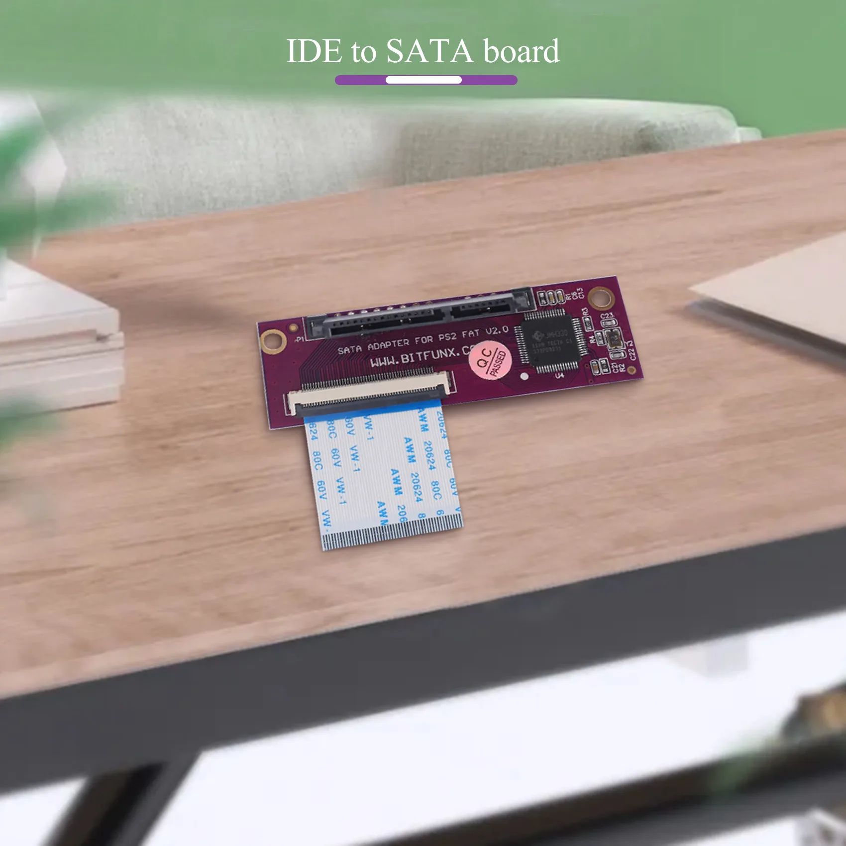 Purple SATA Adapter Board for PS2 4 Purple SATA Adapter Board for PS2 - Image 4