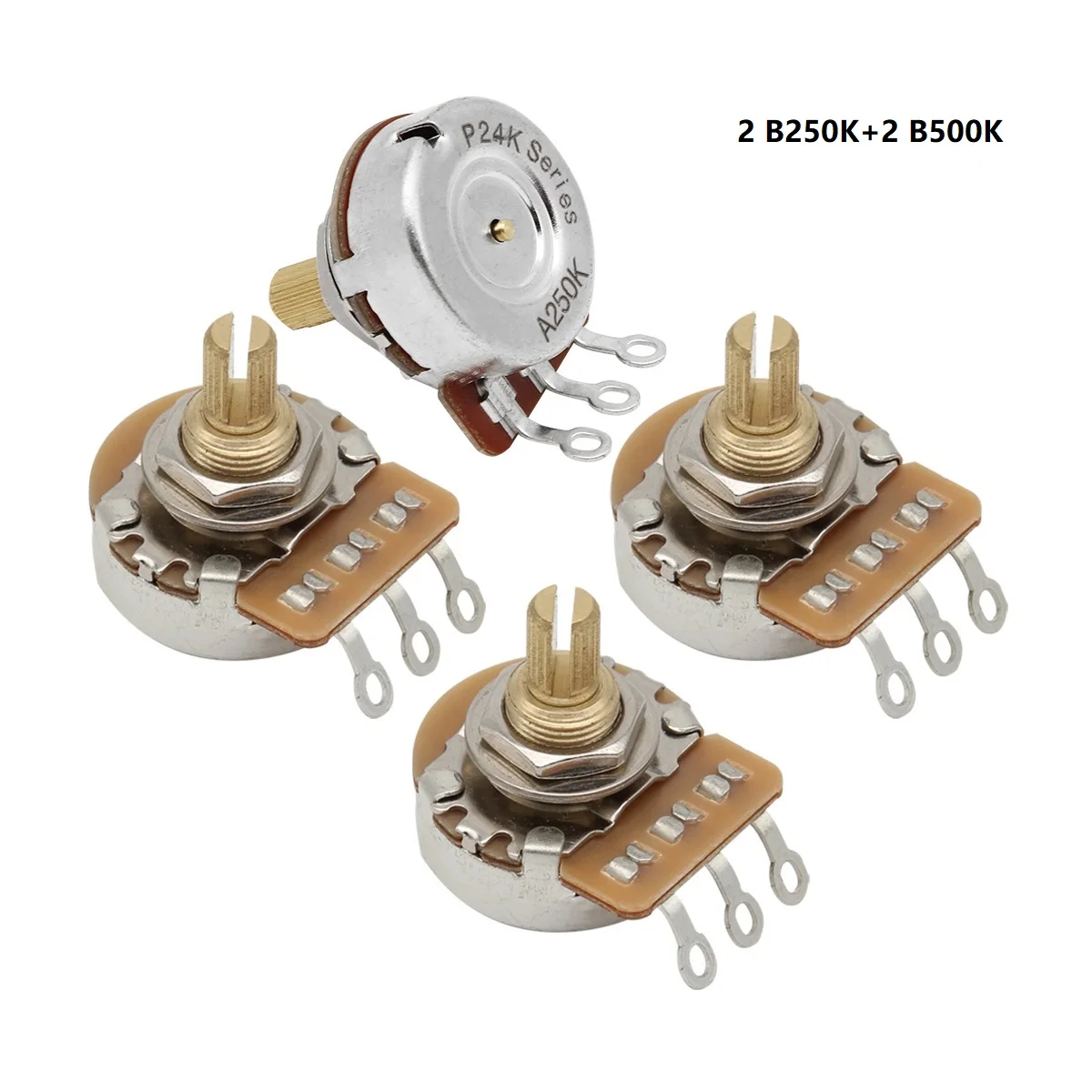 High-Quality Metal Guitar Potentiometers Set 7 High-Quality Metal Guitar Potentiometers Set - Image 7