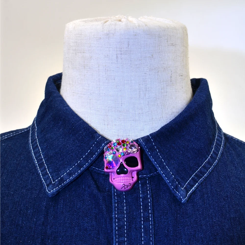 Pink Skull Brooch for Fashionstatement 4 Pink Skull Brooch for Fashionstatement - Image 4