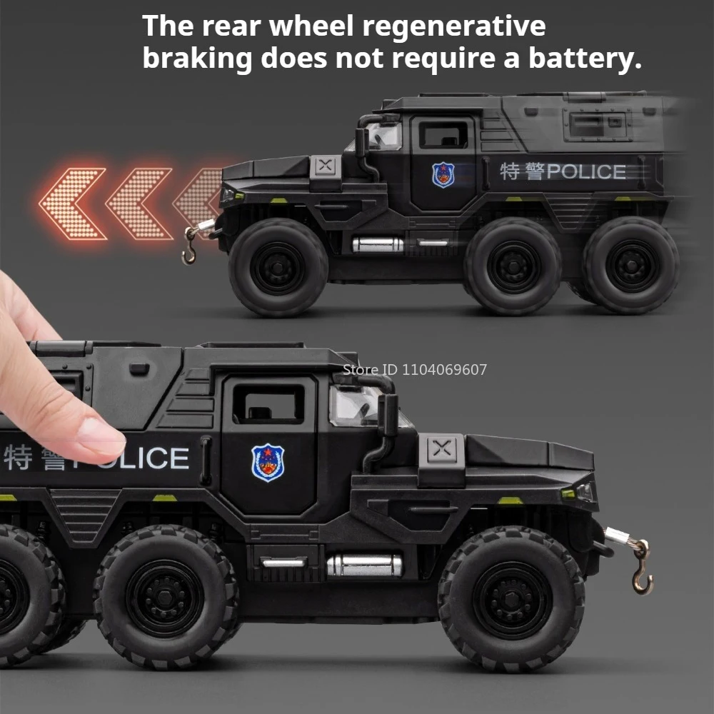 1:32 Scale Conqueror Police Car Model 4 1:32 Scale Conqueror Police Car Model - Image 4