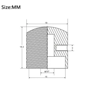 Metal Dome Tone Knob for Electric Guitars and Basses 11 S7463039027c9446cb8fa795feb647d77x