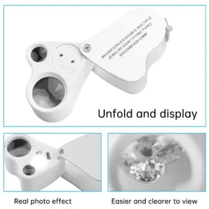 White Dual-Magnification Jewelry Loupe with LED 9 S7470615196f241a8854301c69b1bc2b8w