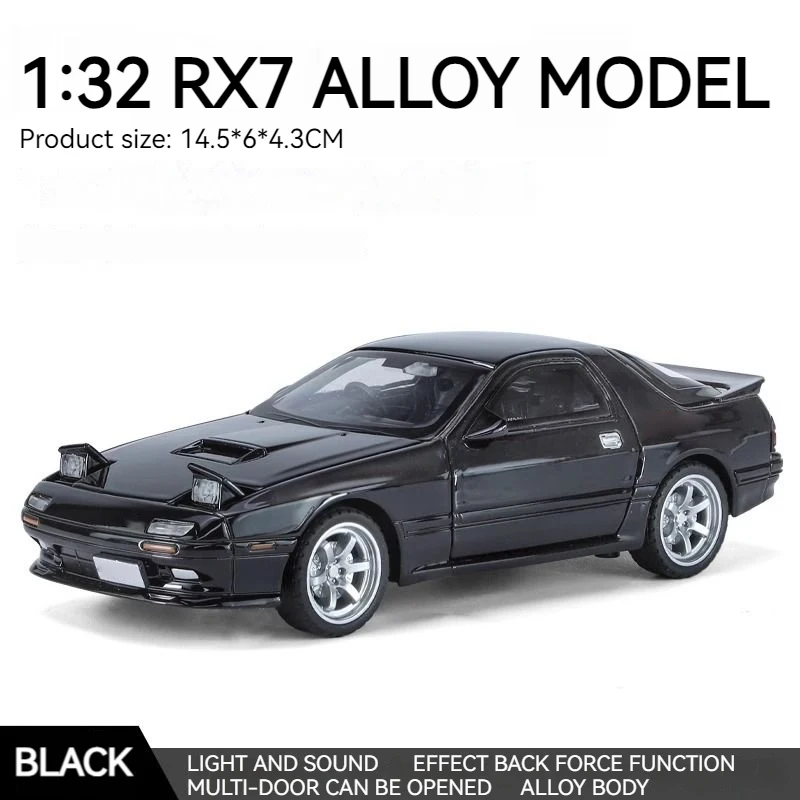 White Mazda RX-7 Diecast Model 1:32 Scale 7 White Mazda RX-7 Diecast Model 1:32 Scale - Image 7