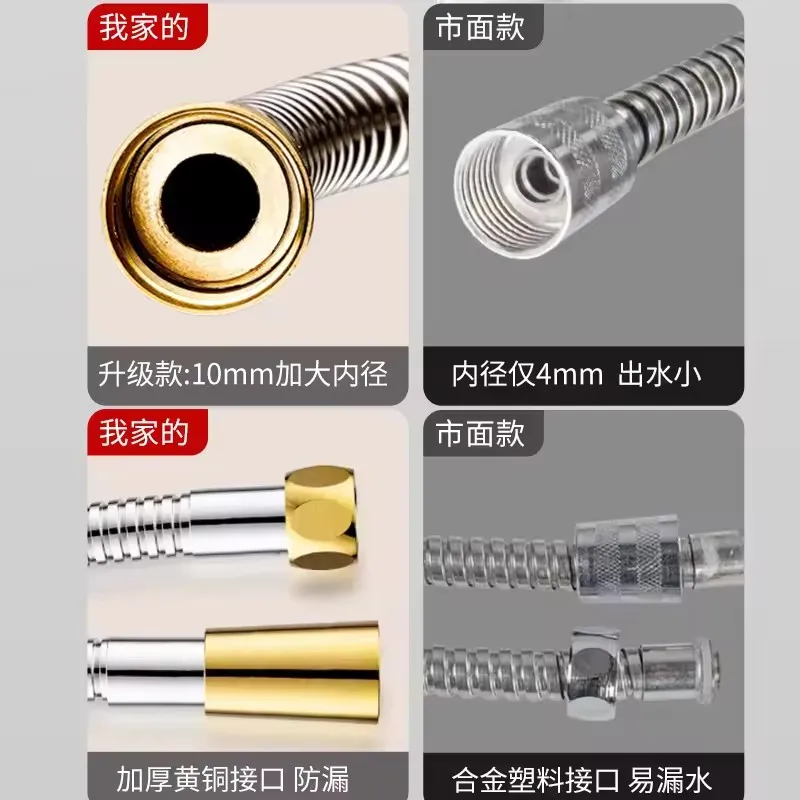 Stainless Steel Shower Hose 1.5m-3m 2 Stainless Steel Shower Hose 1.5m-3m - Image 2